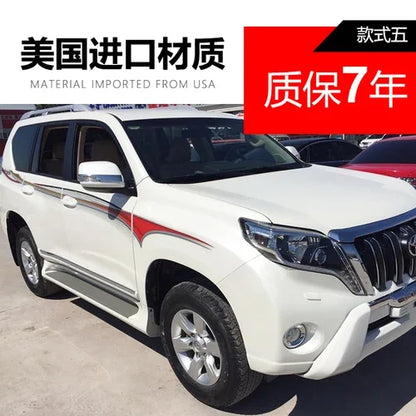 Car Sticker FOR  FOR Toyota Land Cruiser Prado 2010-2019 Fashion Sports Decoration Custom Vinyl Decal