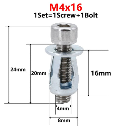M4 M5 M6 Petal Rivet Nuts Carbon Steel Molly Jack Nut License Plate Fixing Metal Panel Clamp Lock Rivnut Screw Nut Kit Nutsert