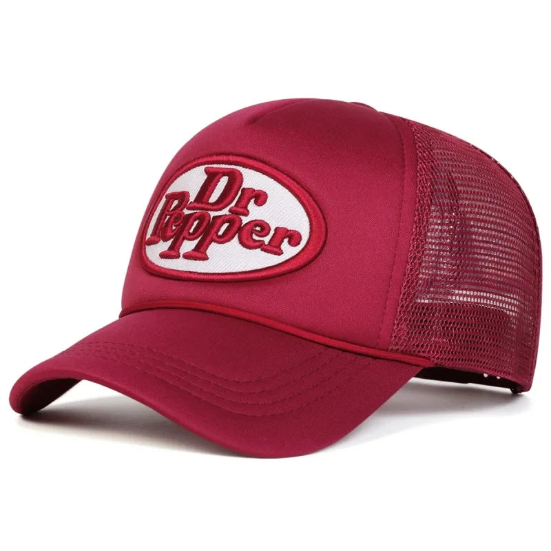 New Unisex Letter Embroidery Baseball Net Caps Spring Summer Outdoor Casual Hip Hop Hat Sun Hat Versatile Street Fashion Trucker