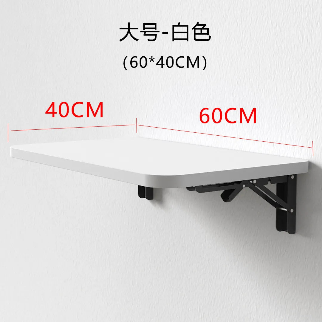 Wall Mounted Desk Folding Wooden Shelf Table for Small Apartment Space Saving Computer Desk Minimalist Wall Desk for Home Office