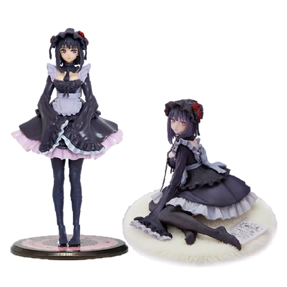 2 Kinds My Dress-Up Darling Anime Figure Black Maid Outfit Kitagawa Marin Action Figure Shizuku Kuroe Figurine Collection Model