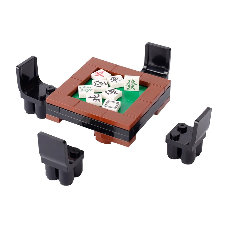 MOC City Supermarket Shop Store Building Blocks Street View Drink Food Vegetable Food Accessories Dessert Blocks Printed Bricks