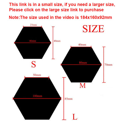 3D Hexagon Adhesive Decals Hexagon Shape Mirror Wall Stickers for Living Room DIY Mirror Wall Mural Modern Art Home Decor 6/12Pc