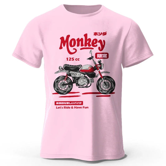 Vintage Motorcycle Sketch T-Shirt 100% Cotton Hand Drawn Bike Graphic  for Men and Women Retro Biker Style