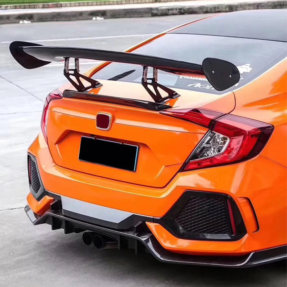 Universal GT Style Rear Spoiler Wing Tail Air Dam For 99% Sedan Body Kit Decoration Carbon Fiber Racing Body Kit Exterior Tuning