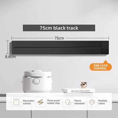 Track Socket With Switch High-end Quality Wall Power Outlet EU UK US FR Standard Universal Home Kitchen Bathroom Office Sockets