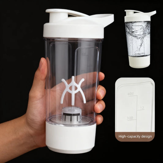 Electric Self Stirring Mug,Protein Powder Milkshake Shaker Bottle,USB Charging Shaker Cup with Scale 15 Oz Water Cup,BPA Free