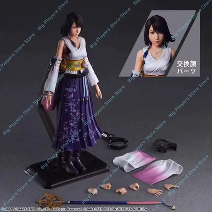In Stock Play Arts Kai Yuna 2.0 & Tifa Final Fantasy X Action Figures
