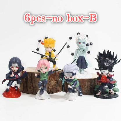 Anime Naruto Blind Box Model Figure 1-12 pcs NARUTO Ninkai Taisen Series Figurine PVC Desktop Collectible Toy Doll Birthday Gift