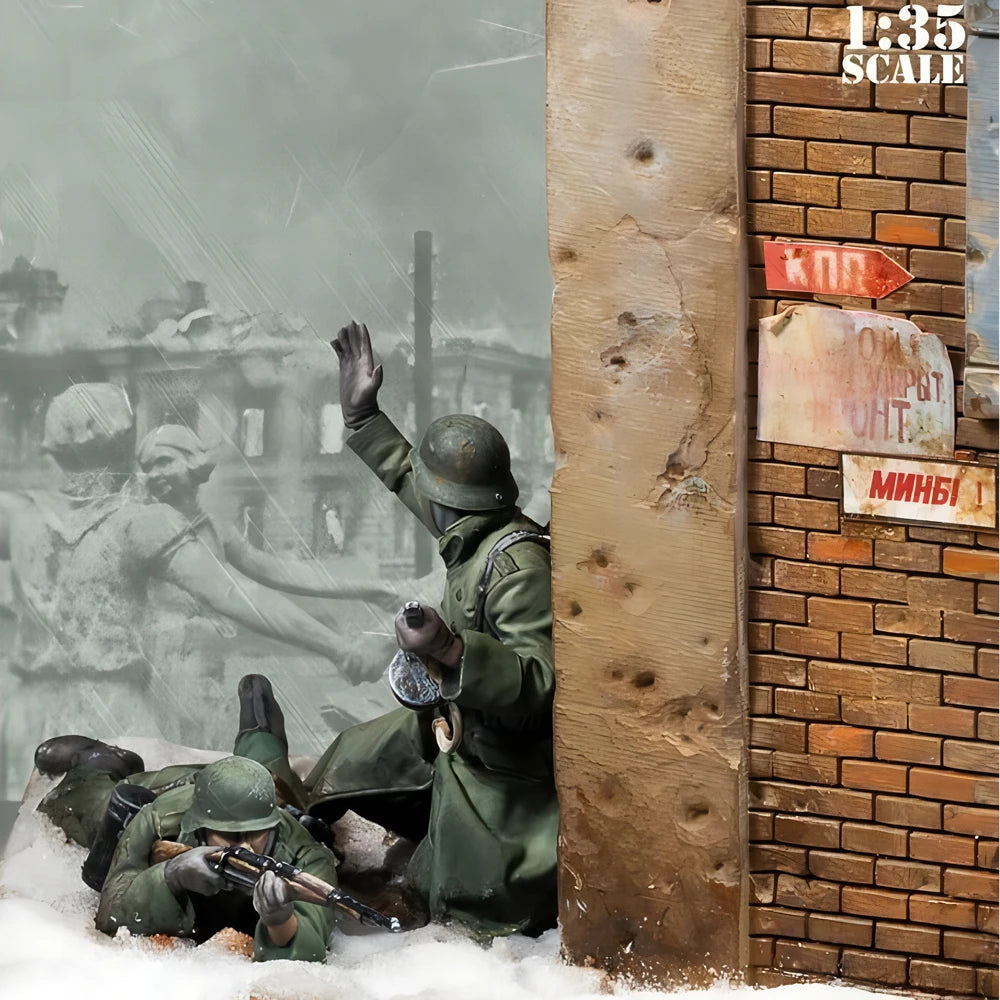 1/35       Doll resin model kit     Military theme (with scene)    Unassembled and uncolored   344C