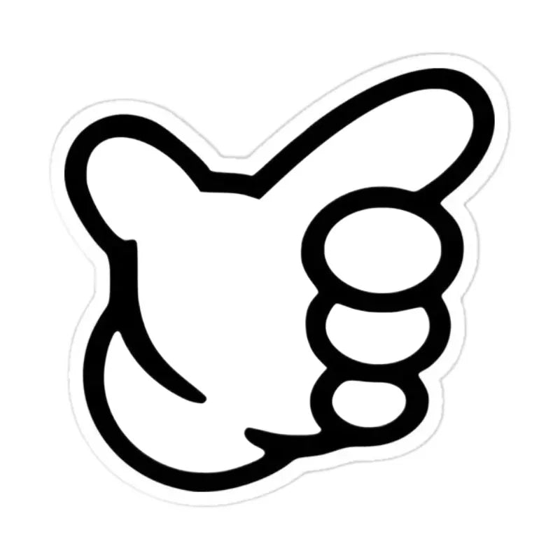 PVC No Good Classic Hand Creative Stickers for Car Motorcycle Truck Laptop Window Off-road Racing Helmet Camper Decal