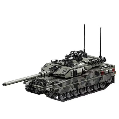 World War Army Military Soldiers SWAT Leopard 2A7 Main Battle Tank Assemble Building Blocks City Construction Bricks Toys Gift