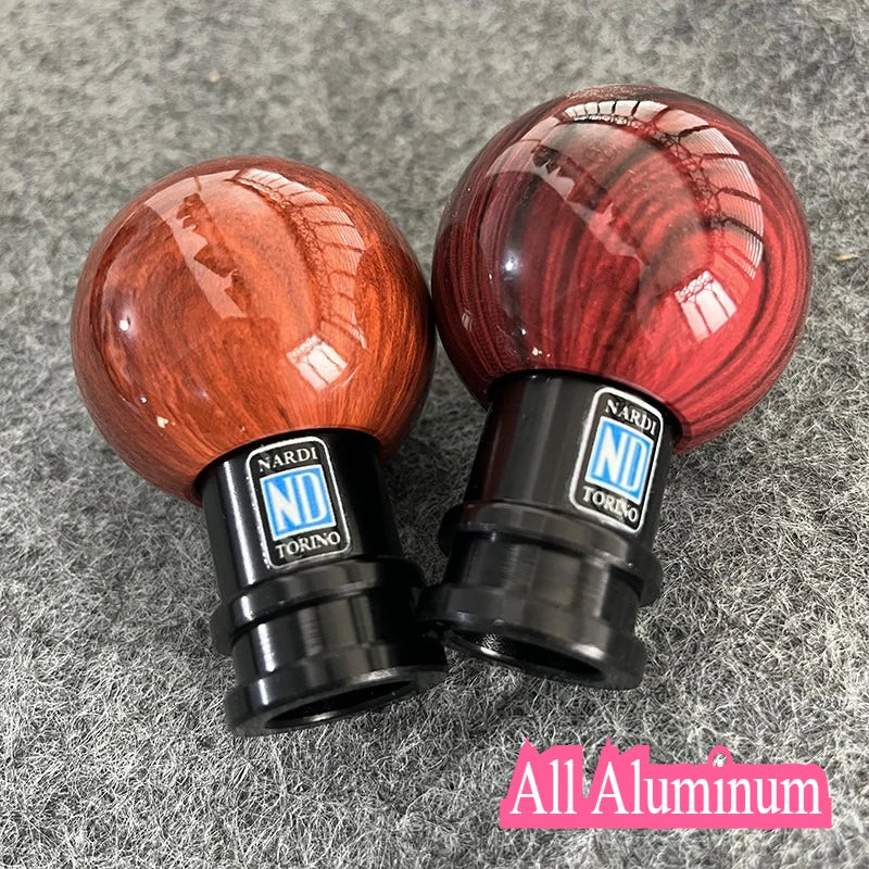 JDM universal Aluminum Alloy Wood Grain Color Gear Shifter Knob Car All Aluminum Gear Lever