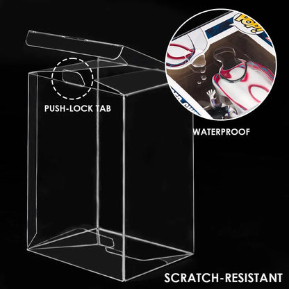 Protectors Case for Funko- 4" Inch Pop Vinyl Figures, Crystal Clear Protectors,Heavy Duty Display Box for Vinyl Figures Storage