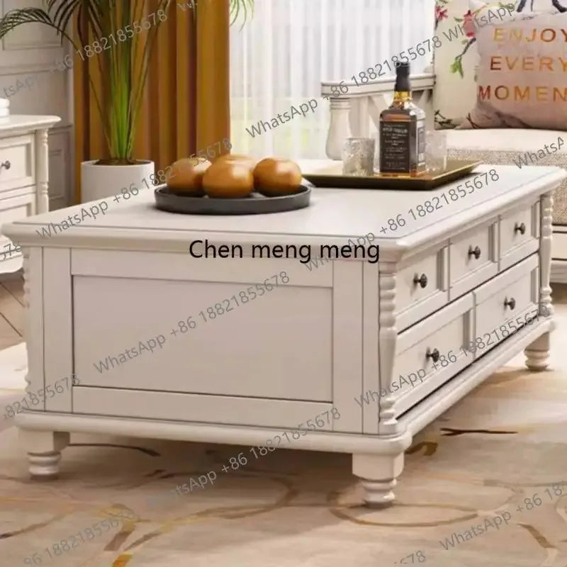 F150 Quality Arabic Luxury Coffee Tables White European Dining Living Room Coffee Tables Nordic Vintage Mesa De Centro Sala Furn