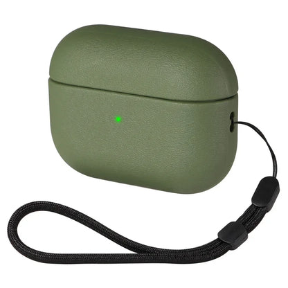 Leather Grain Case For Airpods Pro 2 For Airpods Pro 3 Case Airpods 5 4 3 Apple Bluetooth Earphone Accessories Protect Machine