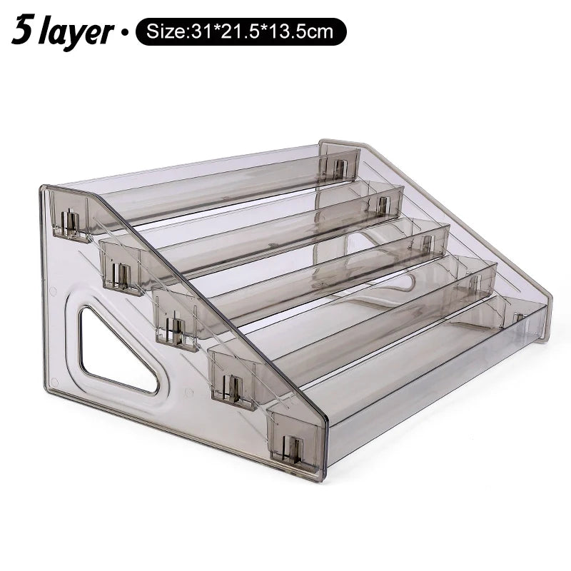 Clear Acrylic Nail Polish Display Stand Multi-layer Plastic Storage Rack UV Gel Shelf Quick Install Cosmetic Manicure Storage