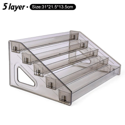 Clear Acrylic Nail Polish Display Stand Multi-layer Plastic Storage Rack UV Gel Shelf Quick Install Cosmetic Manicure Storage