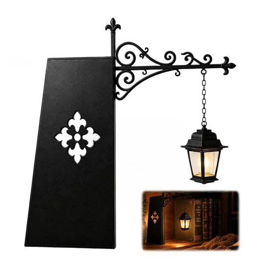 Vintage Bookshelf Lamp Library Lantern Light Library Lantern Bookshelf Light Vintage Reading Nook Led Night Lamp Decor for Home