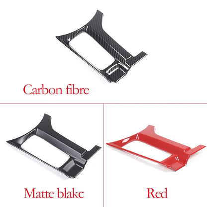 For Mazda MX-5 ND 2016-2023 ABS Carbon Fiber Car Handbrake Panel Frame Central Media Button CoverSticker Accessories