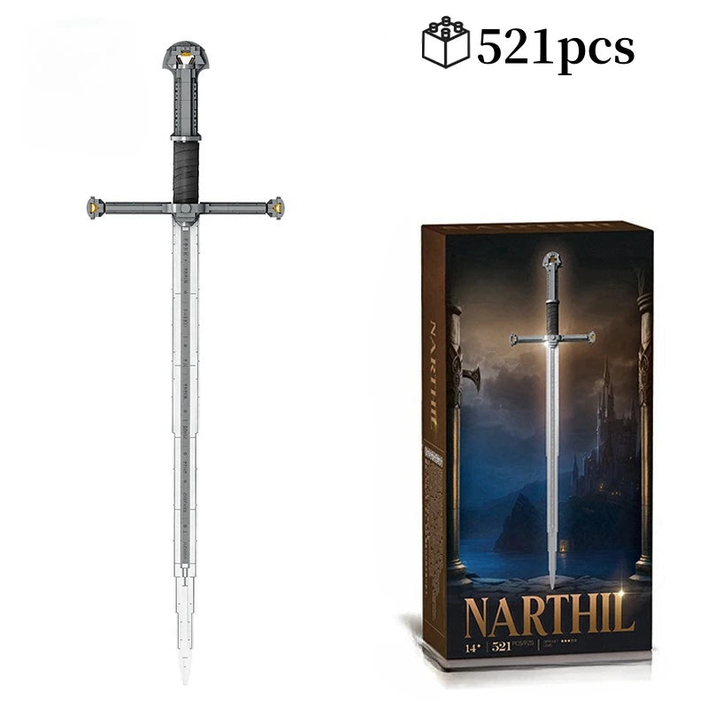 Creative Famous Samurai Sword Model Building Blocks Lord of Rings Bricks Assembly Toys Kid Christmas Gifts for Boys