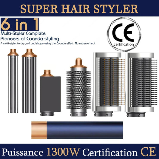SenCiciMen X9 Multi Hair Styler Curling Iron Hair Hot Air Brush Curling Barrel Hair Dryer Salon Professional Curly Hair Styler