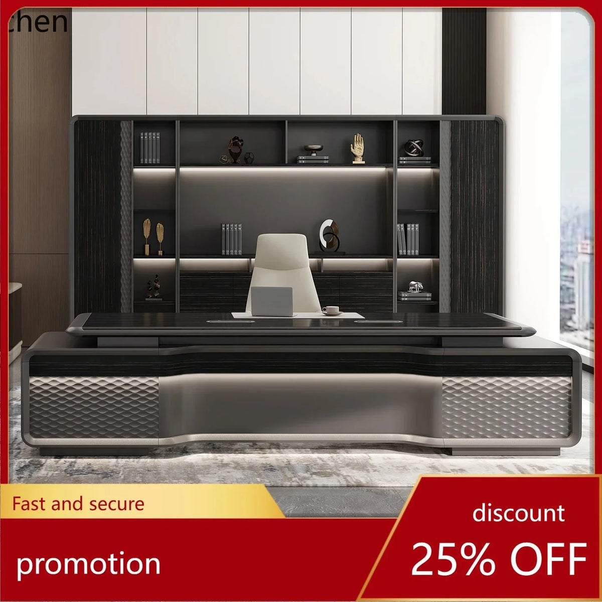 HYS senior sense manager desk office desk simple modern light luxury high-end