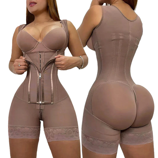 High Compression Girdle Shaper Colombian Fajas Shapewear Postpartum Belly Flat Sheath Waist Trainer Belts Woman Extreme Corset