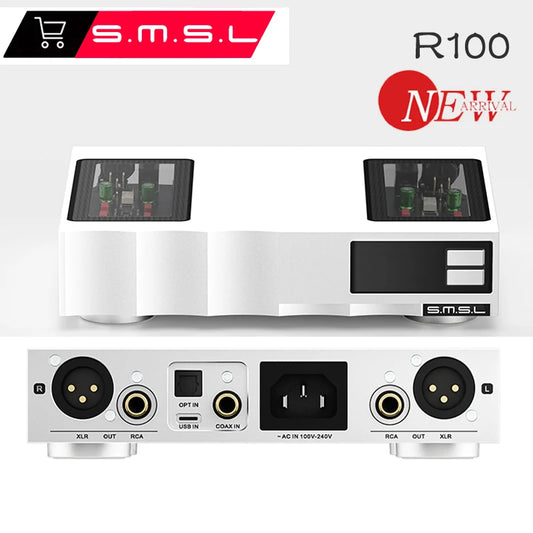 SMSL R100 Digital Audio Music Decoder R2R High-Resolution Audio DAC Unleash pure high-res fidelity,relive the timeless charm