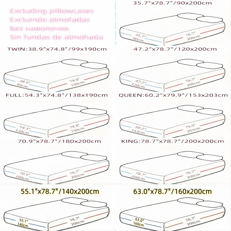 Kuup Safe Waterproof Mattress Protector Soft Comfortable Breathable Solid Color Fitted Bedding Cover No Pillowcases Included