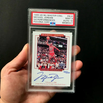 Fan Made DIY 1997 Metal Universe Jordan Kobe Platinum Portrait Replica Design Collectible Basketball Cards Sports Card Hobby