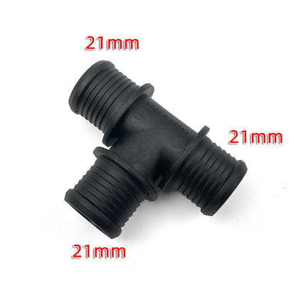 BOICY Coolant Water Pipe Tee Connector Car Black Auto 3 Way Tee Heater Water Hose Fitting Connector Kit for VW Audi Skoda Seat
