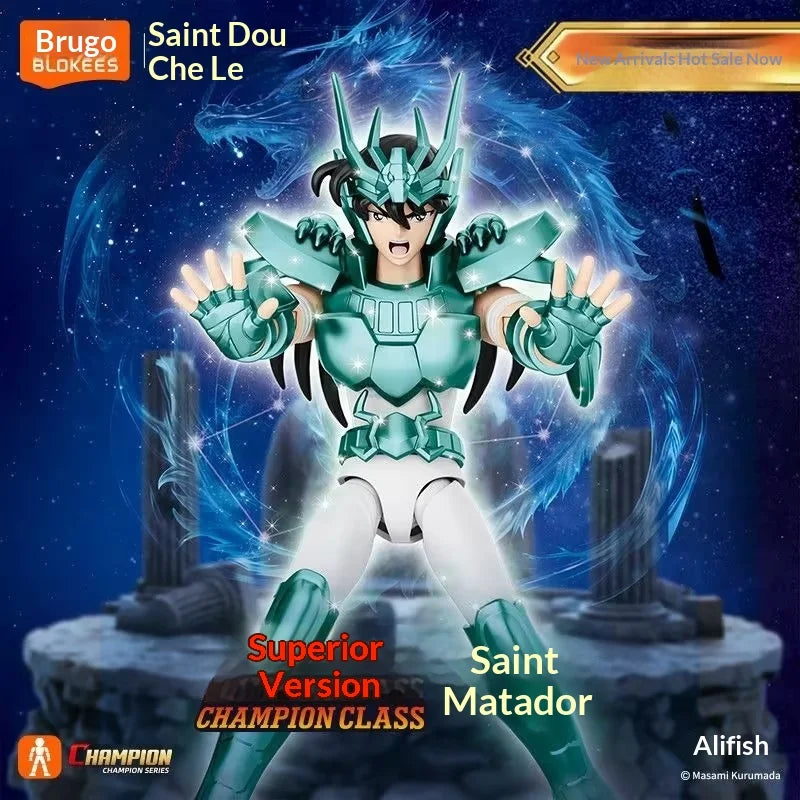 Blokees Saint Seiya Dragon Shiryu Superior Version Assemble Action Figure Model Collectible Anime Hobby Toy