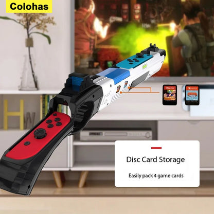 Game Shooting Gun For Nintendo Switch Joy-con Handgrip Sense Joystick Controller Gamepad Joypad Gaming Gun for NS Accessories