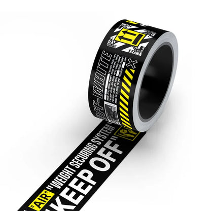 Little Yellow Cute Roll-packed Cartoon Waterproof PVC Sticker Tape Long Warning Trendy Brand Sticker 5 Meters Per Roll