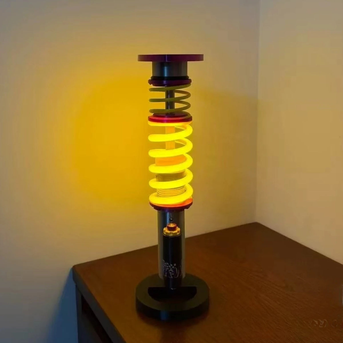 Modified Coilovers Spring Shock Lamp, Industrial KW Suspension Light, Gaming Room Cool Atmosphere Lamp, Boy Gift