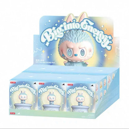 Original Pop Mart The Monsters Labubu V3 Big Into Energy Series Crystal Ball Blind Box Mystery Box Ornaments Girl Birthday Gifts