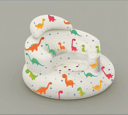 Baby Sofa Inflatable Seat for Babies  Chair with Tray, Built in Air Pump Infant Back Support Sofa Toddler Chair for Sitting Up