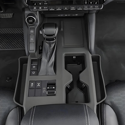 LHD RHD for Toyota Land Cruiser Prado J250 LC250 2024 2025 Silicone Gear Shift Panel Cover with Storage Box Console Organizer