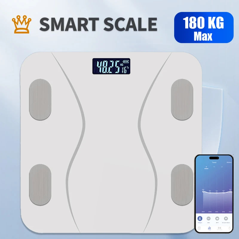 Intelligent High-Precision Digital Weight Scale, Wireless Bathroom Scale, Can Be Connected to App to Synchronize Data
