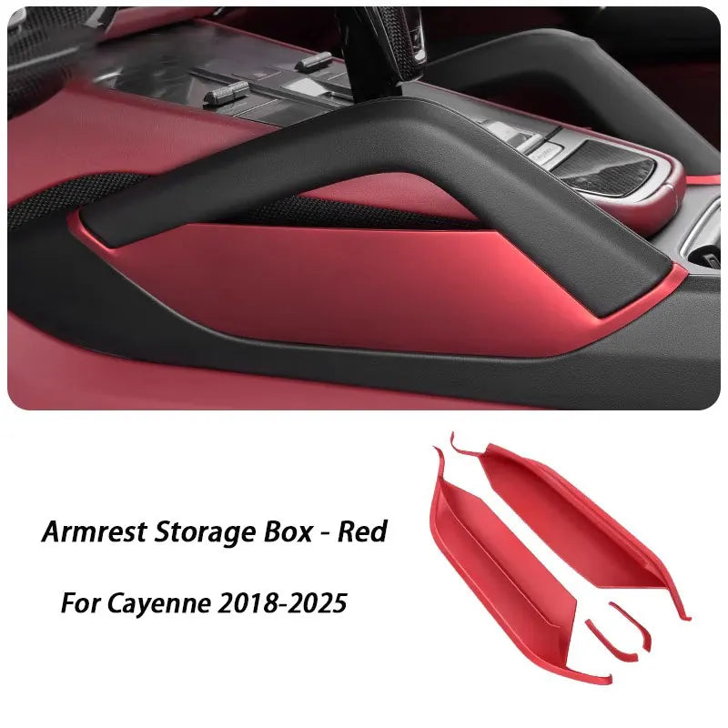 For Porsche Cayenne 2018 2019 2020 2021 2022 2023 2024 Car Center Console Gap Storage Box Phone Key Auto Armrest Organizer