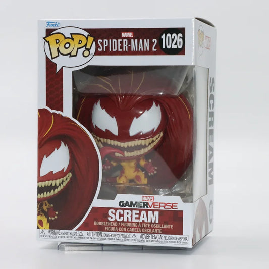 Funko POP Original Marvel Spider-Man 2 Scream Collectible Figure Toy Gift for Boys Girls Kids Model Desktop Decorations