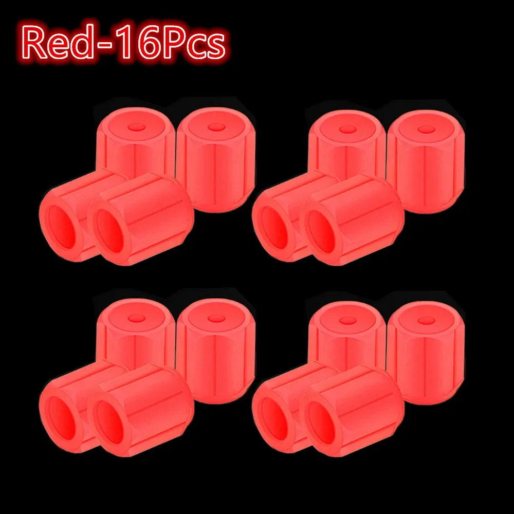 Luminous Tires Valve Caps Car Styling Universal Fluorescent Tire Valves Cap Car Motorcycle Bike Wheel Plug Tyre Hub Cover Decor