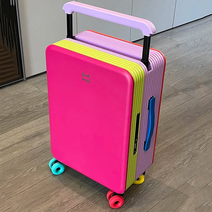 COLENARA 20"24Inch Suitcase High-quality ABS + PC Boarding Box Women's Trolley Case Students Password Box Men's Cabin Luggage