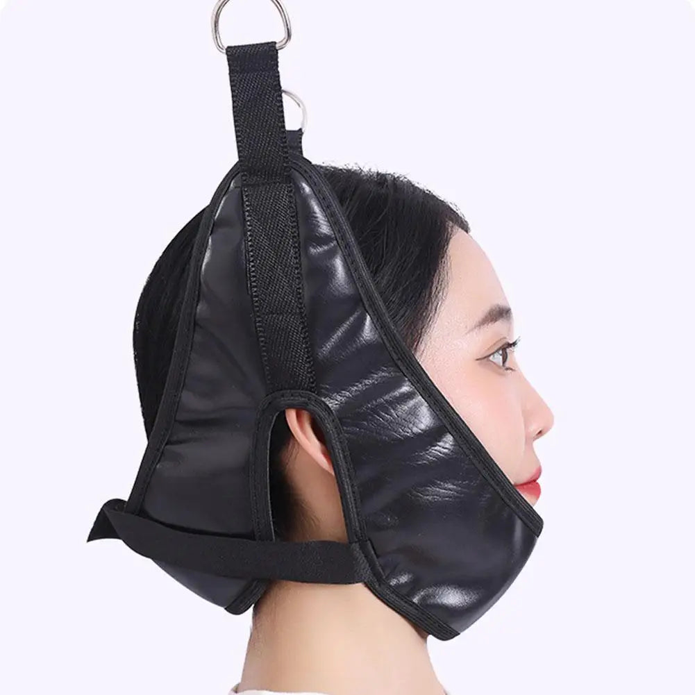 Over Door Hanging Neck Traction Kit Cushion Belt Brace Adjustable Cervical Correction Stretcher Back Head Massager
