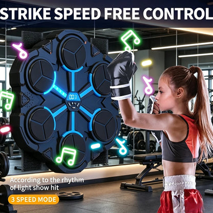 New Smart Bluetooth Music Boxing Machine Sensitive Strike Reaction Wall Target Indoor Sanda Training for Kids Daily Exercise