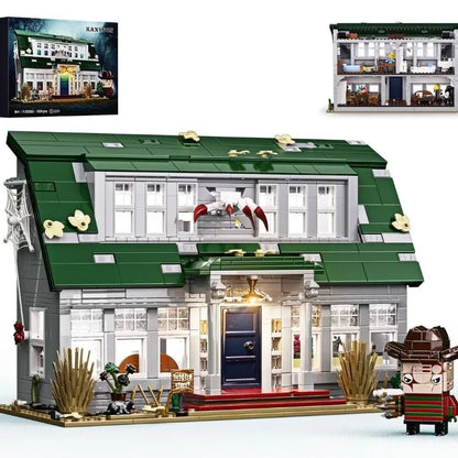 Villa Building Blocks Assembly Model, Simulation House Home Ornament, Craft Collection Decor Educational Assembly Gift
