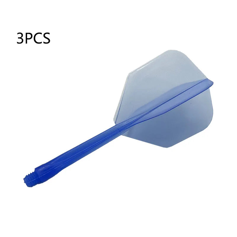 3PCS 2BA Tooth Dart Wing Set Transparent Dart Tail One-Piece Durable Fall Resistance Blade Darts Plastic