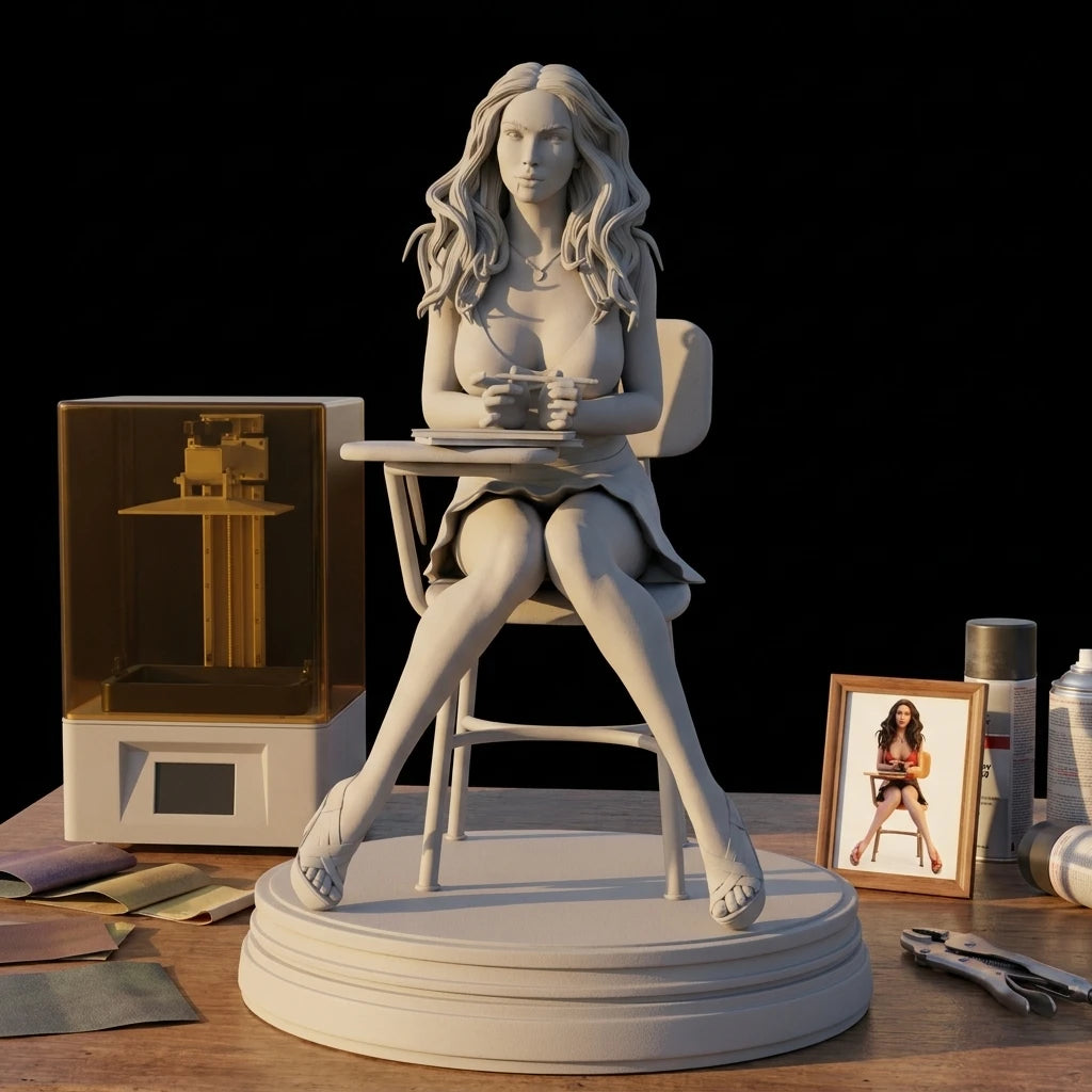1/24 1/18 1/12 Jennifer Unpainted Unassembled 3D Printing Model Garage Kits (Requires Painting and Assembly)