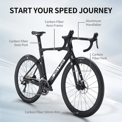 SAVA A7L PRO 26 New Low-Priced Carbon Fiber Road Bike with SHIMAN0 7120 Kit 24 Speed Lightweight 8.9kg Road Bike Race Bike